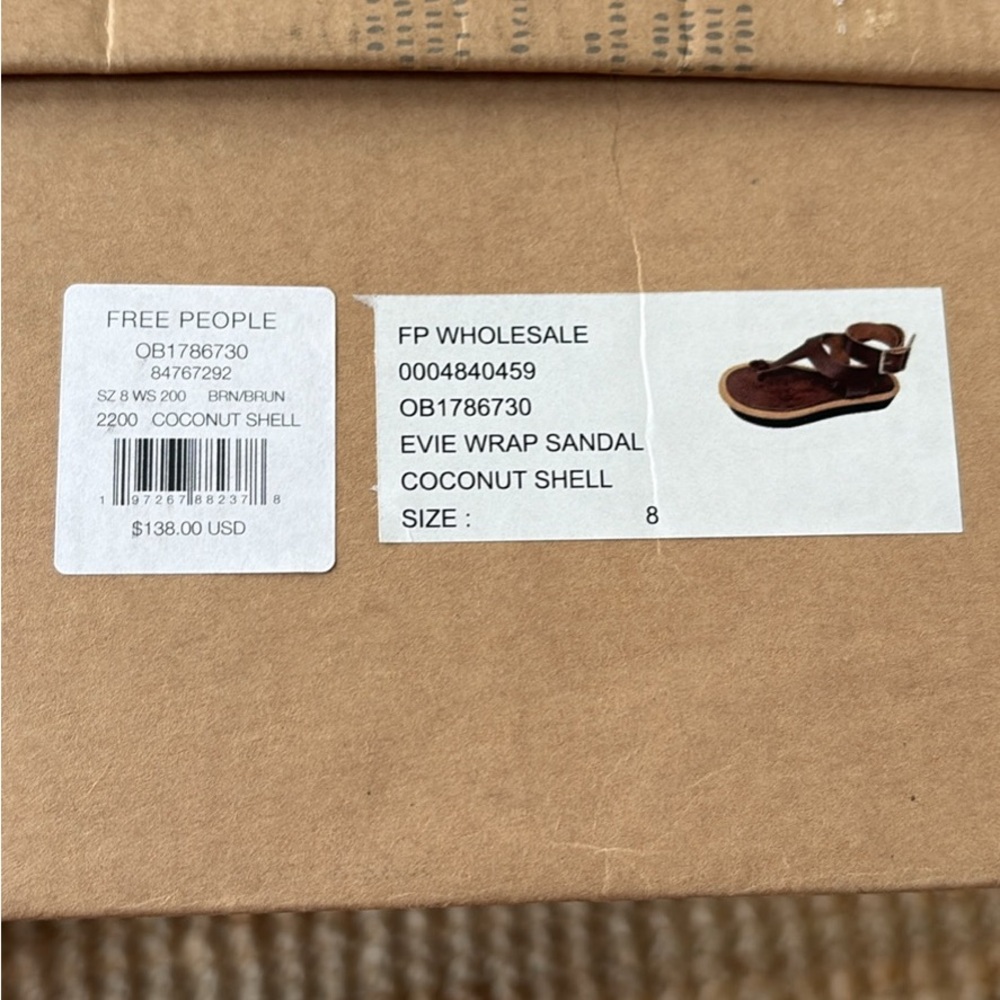 Free People Coconut Shell Wrap Sandals